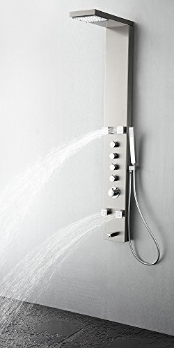 Fresca Bath Fsp8006Bs Verona Stainless Steel Thermostatic Shower Massage Panel, Brushed Silver #TOP4