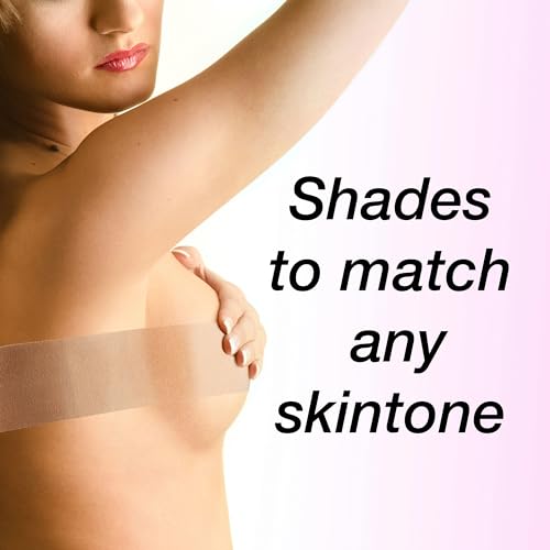Body Tape - 1pk Comfortable Body Tape for Skin | Easy Application for Breast, Fabric Skin, Face Lift Tape, Fashion Tape for Dresses (Beige) - Thumbnail 3