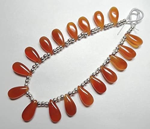 Carnelian orange chalcedony briolettes pour des bijoux d'été solaires - 2