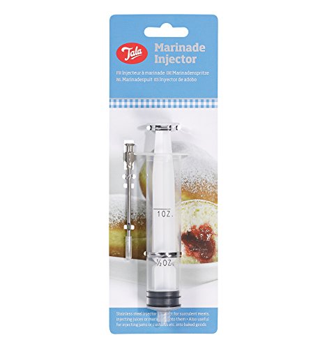 Tala Marinade/Filling Injector, White, 20.5 x 4 x 2.5 cm