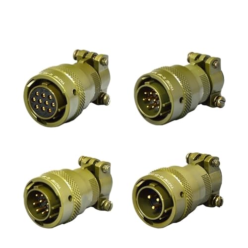 Set 3 8 10 14 Pin Aviation Plug YH3116F12-8P YH3112E12-8S miniatura 2