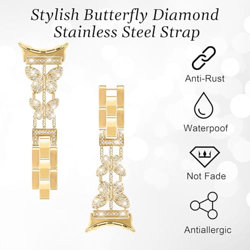Correa metálica Bling para Google Pixel Watch 3 41mm miniatura 6