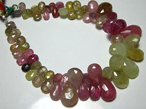 Saphir naturel d'Afrique : perles briolettes facettées pour bijoux uniques haut de gamme