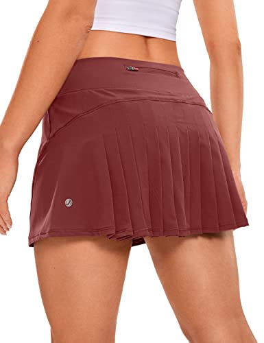CRZ YOGA Mujer Deportivo Corto Falda Plisada Skorts de Tenis Golf con Interior Shorts Sabana 40
