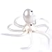 East Rain Artficial Octopus Soft Baits for Fishing Lures,Soft Lead Sinking Swimbait,Jig Head Lure(PVC, 7.87inch/6.35oz/White)