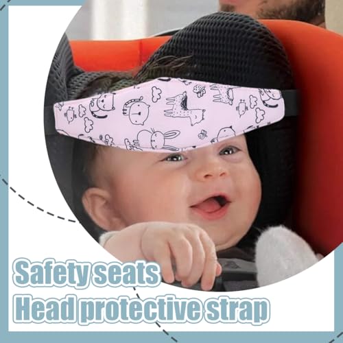 Miniatura 6 de 2 Piezas Soporte Seguridad De La Cabeza Para Bebé En El Coche, Cinta Ajustable Para Seguridad Y Confort En Viajes En Auto, Soporte Cabeza Niño Coche, Proporciona Seguridad A Los Niños
