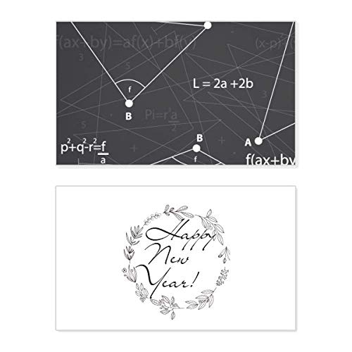 Tarjeta conmemorativa con texto de fórmula matemática en elegante color gris minimalista