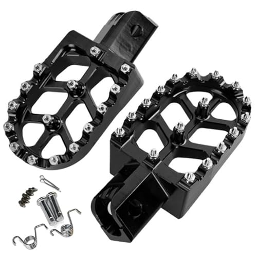 Repose-pieds de Dirt Bike noirs pour vos sorties tout-terrain et cross