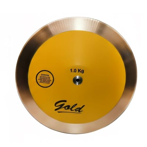 RT Vortex Elite Yellow Girls 1 kg Discus - Girl's 1kg Track and Field Discus - Womens 1kg Discus - 1k Advanced High School Hi-Spin Discus - an Excellent Choice for Elite Throwers
