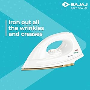 Bajaj DX-7 1000W Dry Iron with Advance Soleplate and Anti-bacterial German Coating Technology, White - Image 7