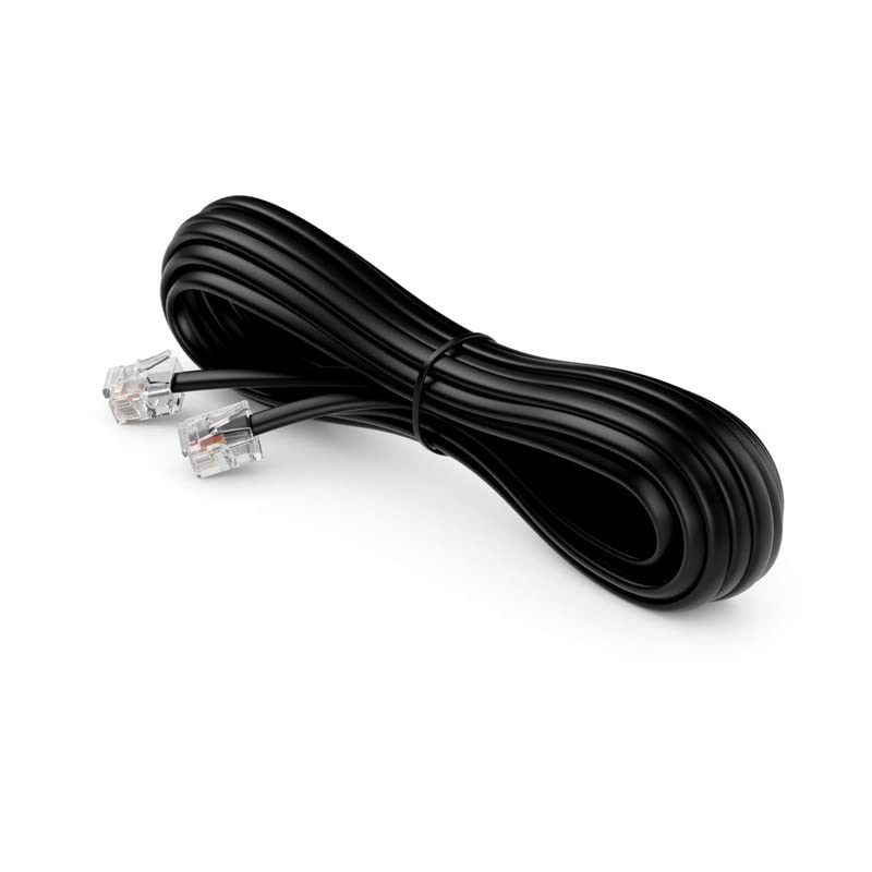 Red Champion RJ11 Telephone Line Cord Wire Patch Cable, Modular Connection Cable - RJ12 Male (6P6C) to RJ12 Male (6P6C) Compatible for Landline, Telephone, Microfilter Black 3 Meters. (B0BZVC9MZD) Amazon Price History, Amazon Price Tracker