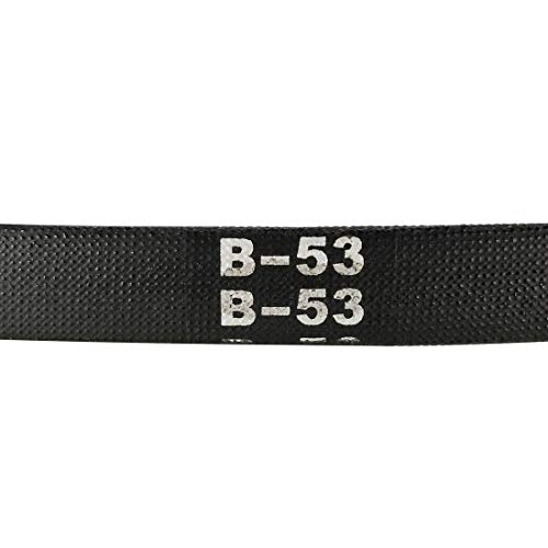 Correa de transmisión B53 Sourcingmap de caucho de 137,2 cm para maquinaria 3