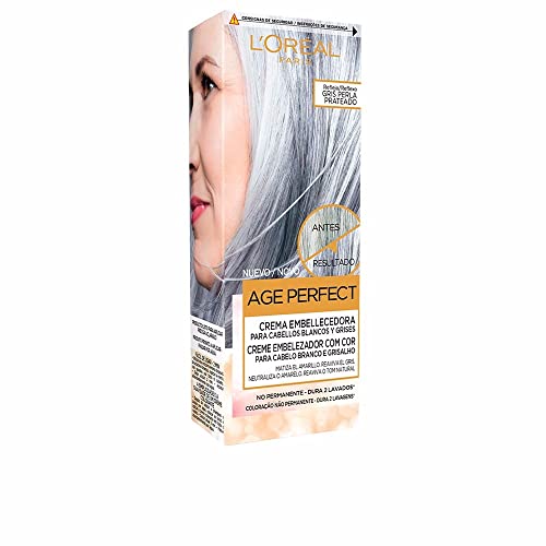 L'Oreal Paris Age Perfect Crema Embellecedora con Color, Tono Gris Perla, 116 g (Paquete de 1)