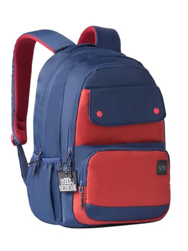 Image of Wildcraft Wiki 28 Backpack For Boys & Girls | 18 Inch- 28 Ltr and Two Compartments with Padded Shoulders, Bottle Holder, Key Chain | Best for Books,Stationery,Lunch Box & Essentials