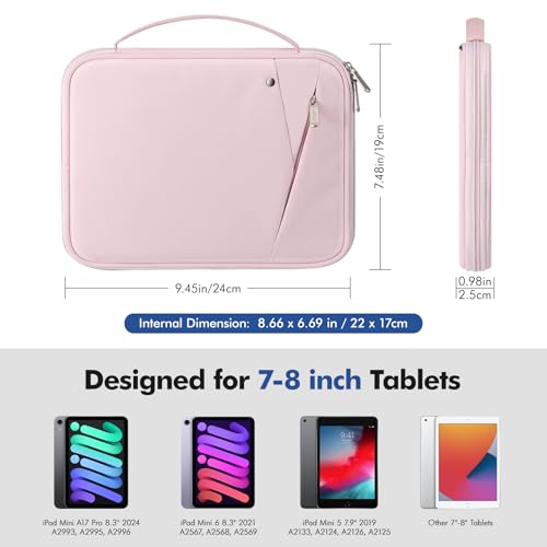 Image of MoKo 7-8 Inch Tablet Sleeve Carrying Case Padded Protective Bag with Handle