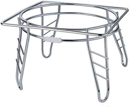Krupasadhya Fancy Water Pot and Matka Stand Stainless Steel Pot Stand Kitchen Rack Chrome Plated Plant Pot Stand