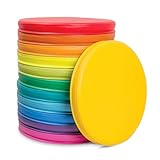 Sport-Thieme Sitzkissen Set | Bequeme Sitzmöglichkeit mit hochwertigem Bezug | 6er Set | Blau Rot Gelb Grün Orange Lila | Leicht zu reinigen | Für Gruppenräume