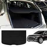 NQOQN Trunk Cargo Cover for Audi Q5 2009-2017 for Audi Q5 Cargo Cover Accessories Black Retractable Security Shield Shade