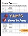Yam's Carnet De Scores: Feuilles de Scores Yam's - 130 Feuilles De Score Du Jeux De Société Yams - Grille De Jeux De Dés Yam - Yams Grille de score - Grand format A4