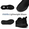 FitVille Men's Extra Wide Slip On Trainers Comfortable Breathable Casual Loafers Orthopedic Shoes #1