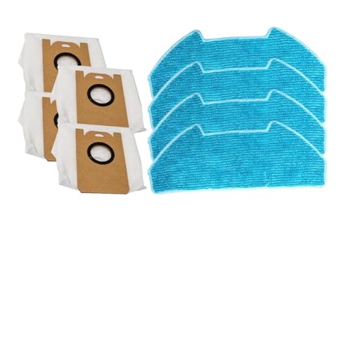 VAMOARPOL Carpet Cleaning Machine Accessories,Compatible for Redkey R10, Robot Vacuum Cleaner Replacement Mop Cloth Dust Bags Kit Cleaning Home Appliance Accessories