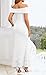MITILLY Women's 2026 Formal Wedding Guest Dress Summer Elegant Off The Shoulder Bodycon Cocktail Maxi Dresses Large White