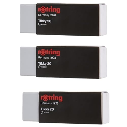 Rotring Tikky Polyvinylchlorid-Radiergummi, 3 Stück, 20 Stück