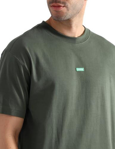Image of U.S. Polo ASSN. Mens OEE04 Pure Cotton Oversized Lounge T-Shirt