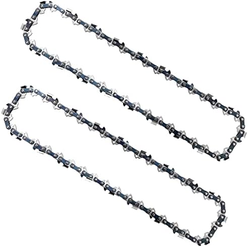 Opuladuo 2PC 10 Inch Chainsaw Chains, Replacement Chain for WORX WG309,10'' Chain for Sun Joe SWJ803E SWJ807E - 3/8'' .050'' 40 Drive Links