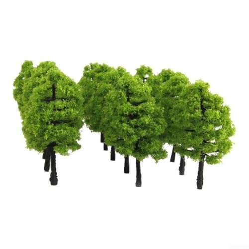 Rackumic Modelo de árboles a escala N, 30 piezas de 3,5 cm, accesorios de paisaje en miniatura para modelos de tren de ferrocarril, diseños de parque, jardín, arquitectura, diorama, construcción