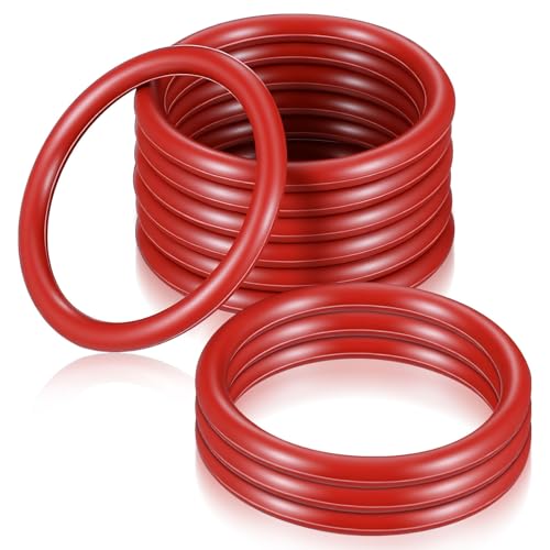 Luxshiny 10 Unidades Junta Tórica de Silicona Roja Resistente al Calor para Máquina de Café Espresso Diseño de Alta Precisión Compatible Cafeteras Automáticas