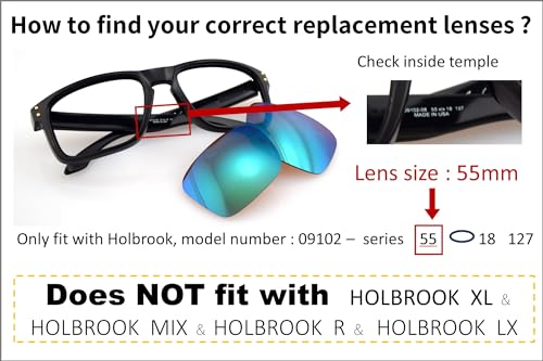 Image of Polarized Replacement Lenses for Oakley Holbrook OO9102 Sunglasses - Crafted in USA -