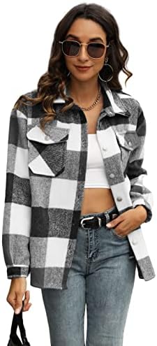 wool plaid shacket