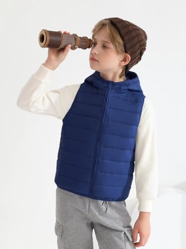 Image of Haloumoning Boys Puffer Vest Kids Sleeveless Zip Up Jackets