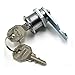 Metal cam Lock, Cabinet Locks, Cam Lock with Metal Key for Door Mailbox Cabinet Tool Box Locker Furniture Drawer Hardware HJ01 1Pcs