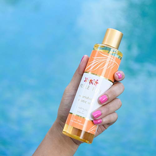 Pure Fiji Nourishing Exotic Oil - Natural Coconut Oil For Bath & Spa With Vitamin E - Body Oil, Massage Oil, Mango, 8Oz #TOP2