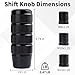 ecocstm Car Shifter Knob, Aluminum Gear Shift Style Knobs, 3.74