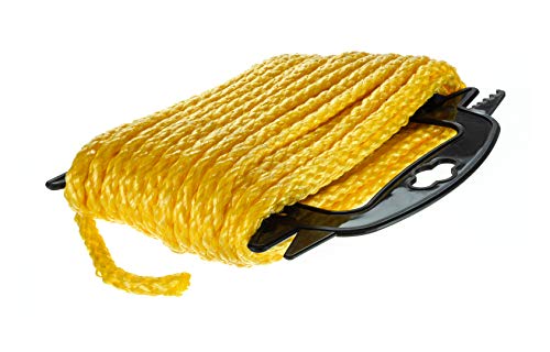 Attwood 11720-2 Hollow Braided Polypropylene Utility Line, 1/4-Inch Thickness, 50 Feet Length, Yellow #TOP2