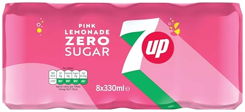 7UP Zero Pink Lemonade 330ml Can (Pack of 8) - Image 6