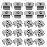 FUNOMOCYA Dadi di Inserimento Filettati M6 per Tubo Quadrato 25x25 Mm, 200 Pezzi, Dado Sal...