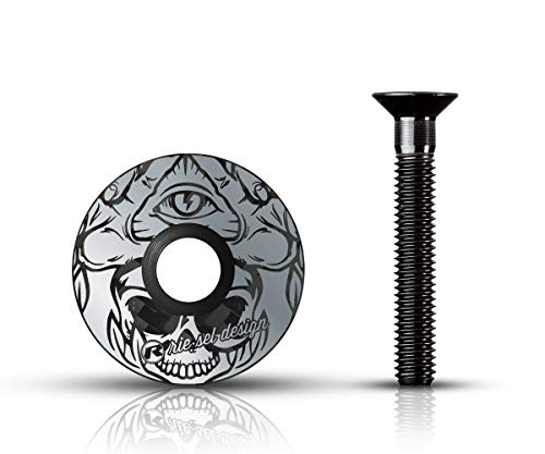 Riesel Design - Stem Cap – Hochwertiger Fahrrad-Stöpsel aus Carbon +...