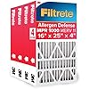Photo 1 of *****similar****Filtrete 16x25x4 AC Furnace Air Filter, MPR 1000, MERV 11, Fits Lennox & Honeywell Devices, Allergen Defense, Electrostatic Air Cleaning Filter, 4-Pack (actual size 15.88 x 24.56 x 4.31)