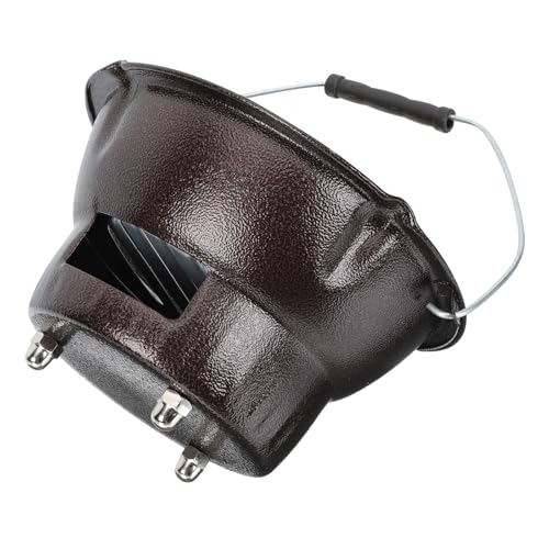 Poêle multifonction camping en fonte brune avec option chauffe-plat