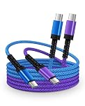 USB C to USB C Cable 10ft 2-Pack 60W PD Fast Charging Apple Type C Charger Cord for iPad Pro 13/12.9/11/Air Mini, iPhone 17 16 15 Pro Max, MacBook, Extra Long C to C Fast Charging Cable for Bed Couch