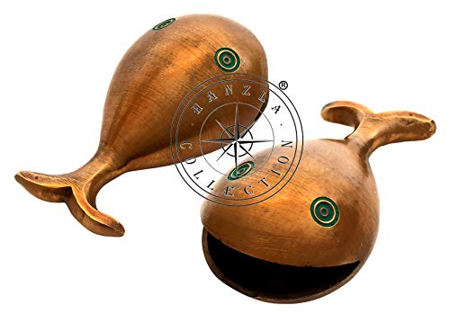 Hanzla Collection Aschenbecher, antikes Messing, 10,2 cm, Fischform, nautisches Sammlerstück, für Zuhause, Büro, Tischdekoration, Geschenk Cover
