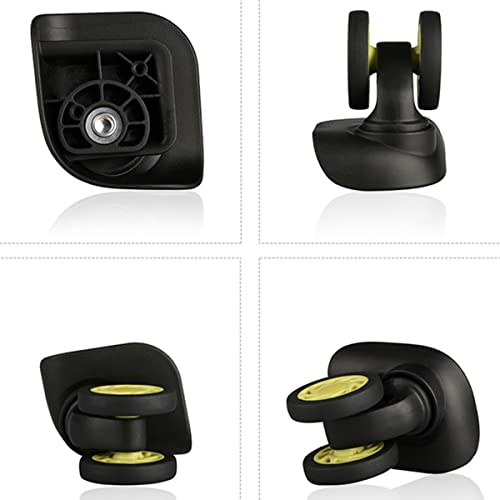 Luggage Wheels Replacement, DIY Plastic Wheel Replacement Luggage Travel Suitcase Wheels Suitcase Wheel Repair Replace Luggage Wheels, Black4