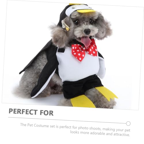 Disfraz de pingüino para perro XL con capa miniatura 7