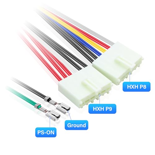 ELFJMZP ATX to at Power Adapter,18AWG 20-Pin ATX to 2-Port 6-Pin at PSU Power Cord, uitable for Older Models of 286, 386, and 486 Computers -20cm/7.87in by ELFJMZP - Image 3