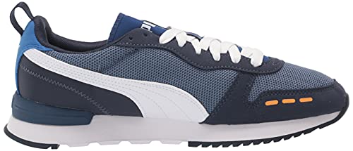 PUMA Tênis feminino R78, China Blue-puma Branco-Feitiço, 8.5