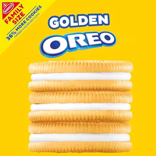 Image of OREO Golden Sandwich Cookies, Family Size, 18.12 oz
